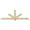 Ekena Millwork Kennewick Rough Sawn Timber Gable Bracket, Douglas Fir, 108"W x 36"H x 6"D x 6"F, 8/12 Pitch GBW108X36X0606KEN00RDF - alternate 1
